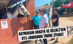 Kaymakam Akkaya ve Dilekli’den Atlı Jandarma Timine Ziyaret
