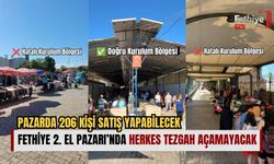 Fethiye 2. El Pazarı’nda Herkes Tezgah Açamayacak