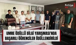 Umre Ödüllü Bilgi Yarışması'nda Başarılı Öğrenciler Ödüllendirildi