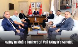 Kızılay’ın Muğla Faaliyetleri Vali Akbıyık’a Sunuldu