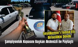 Şampiyonluk Kupasını Başkan Akdenizli ile Paylaştı