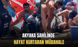 Akyaka Sahilinde Hayat Kurtaran Müdahale, Parkinson Hastası Yaşlı Kadın Hastaneye Kaldırıldı