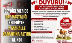 Seydikemer'de Şap Hastalığı Nedeniyle 7 Mahalle Karantina Altına Alındı