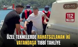 Özel Teknelerde Rahatsızlanan İki Vatandaşa Tıbbi Tahliye