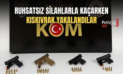Ruhsatsız Silahlarla Kaçarken Kıskıvrak Yakalandılar
