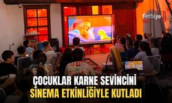 Çocuklar Karne Sevincini Sinema Etkinliğiyle Kutladı