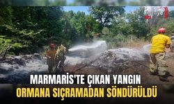 Marmaris'te Çıkan Yangın Ormana Sıçramadan Söndürüldü