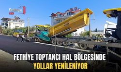 Fethiye Toptancı Hal Bölgesinde Yollar Yenileniyor