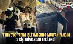 Fethiye’de Tarım İşletmesinde Mutfak Yangını 2 Kişi Dumandan Etkilendi