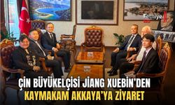 Çin Büyükelçisi Jiang Xuebin’den Kaymakam Akkaya’ya Ziyaret