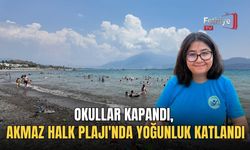 Okullar Kapandı, Akmaz Halk Plajı'nda Yoğunluk Katlandı