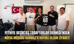 Fethiye Beşiktaş Taraftarlar Derneği'nden Nüfus Müdürü Durmaz'a Hayırlı Olsun Ziyareti