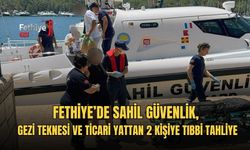 Fethiye’de Sahil Güvenlik, Gezi Teknesi Ve Ticari Yattan 2 Kişiye Tıbbi Tahliye