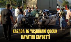 Kazada 16 Yaşındaki Çocuk Hayatını Kaybetti