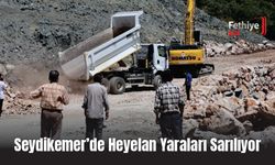 Seydikemer’de Heyelan Yaraları Sarılıyor