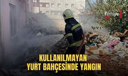 Kullanılmayan Yurt Bahçesinde Yangın