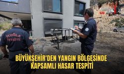 Büyükşehir'den Yangın Bölgesinde Kapsamlı Hasar Tespiti