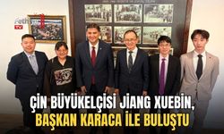 Çin Büyükelçisi Jiang Xuebin, Başkan Karaca İle Buluştu