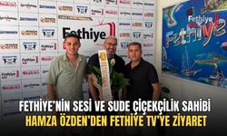 Fethiye’nin Sesi ve Sude Çiçekçilik Sahibi Hamza Özden’den Fethiye TV’ye Ziyaret