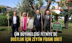 Çin Büyükelçisi Fethiye'de Dostluk İçin Zeytin Fidanı Dikti