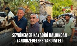 Seydikemer Kayadibi Halkından Yangınzedelere Yardım Eli