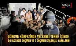 Gökova Körfezinde Yelkenli Tekne İçinde 64 Düzensiz Göçmen Ve 4 Göçmen Kaçakçısı Yakalandı
