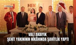 Vali Akbıyık Şehit Yakınının Nikâhında Şahitlik Yaptı