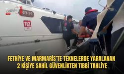 Fethiye Ve Marmaris’te Teknelerde Yaralanan 2 Kişiye Sahil Güvenlikten Tıbbi Tahliye