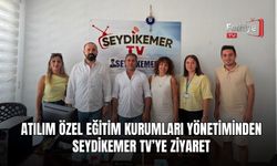Atılım Özel Eğitim Kurumları Yönetiminden Seydikemer TV’ye Ziyaret