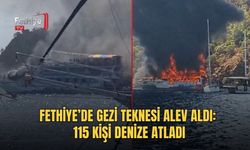 Fethiye’de Gezi Teknesi Alev Aldı: 115 Kişi Denize Atladı