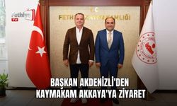 Başkan Akdenizli'den Kaymakam Akkaya'ya Ziyaret