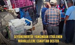 Seydikemer’de Yangından Etkilenen Mahallelere Esnaftan Destek
