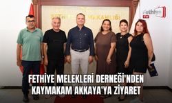 Fethiye Melekleri Derneği'nden Kaymakam Akkaya'ya Ziyaret