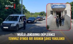 Muğla Jandarma Ekiplerince Temmuz Ayında 481 Aranan Şahıs Yakalandı