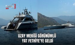 Uzay Mekiği Görünümlü Yat Fethiye'ye Geldi