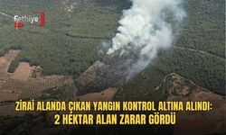 Zirai Alanda Çıkan Yangın Kontrol Altına Alındı: 2 Hektar Alan Zarar Gördü