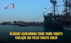 Ölüdeniz Açıklarında Tekne Panik Yarattı
