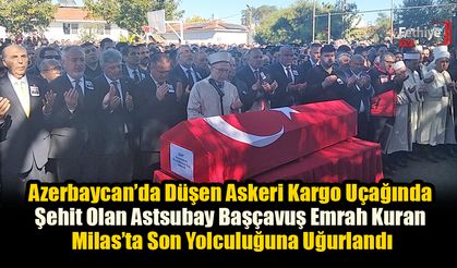 Şehit Olan Astsubay Başçavuş Emrah Kuran, Milas’ta Son Yolculuğuna Uğurlandı
