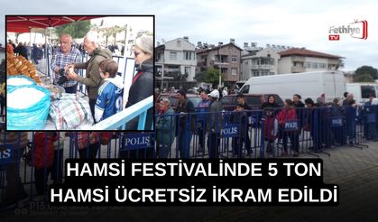 Hamsi Festivalinde 5 Ton Hamsi Ücretsiz İkram Edildi