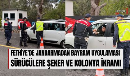 Fethiye’de Jandarmadan Bayram Uygulaması