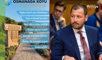 Göcek’te Osmanağa Koyu ve Kumluk Halk Plajı Hizmete Açılıyor