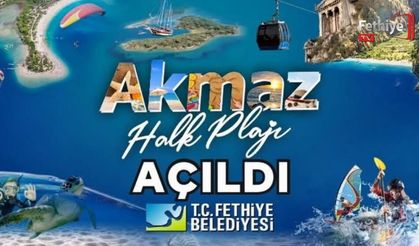 Akmaz Halk Plajı Hizmete Açıldı