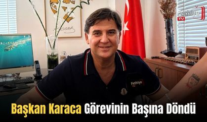 Başkan Karaca Görevinin Başına Döndü