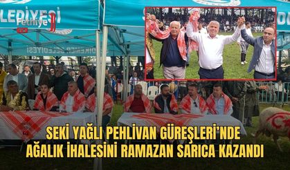 Seki Yağlı Pehlivan Güreşleri’nde Ağalık İhalesini Ramazan Sarıca Kazandı