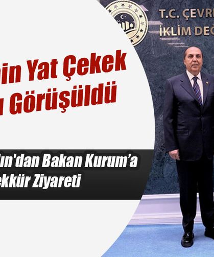 Prof. Dr. Ayaydın'dan Bakan Kurum’a Teşekkür Ziyareti