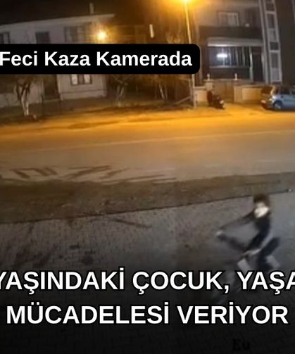 Dalaman'da Feci Kaza Kamerada: 9 Yaşındaki Çocuk, Yaşam Mücadelesi Veriyor