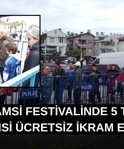 Hamsi Festivalinde 5 Ton Hamsi Ücretsiz İkram Edildi