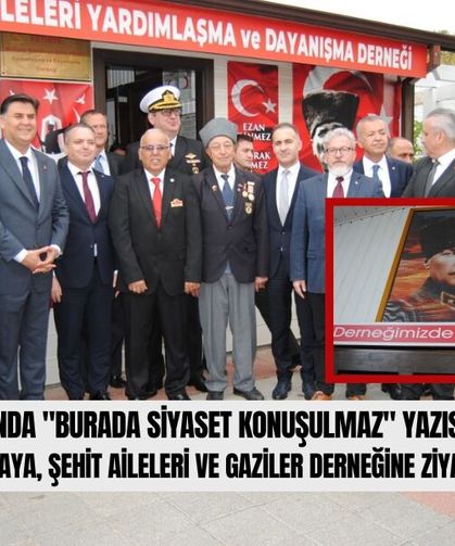 Dernek Binasında "Burada Siyaset Konuşulmaz" Yazısı Dikkat Çekti