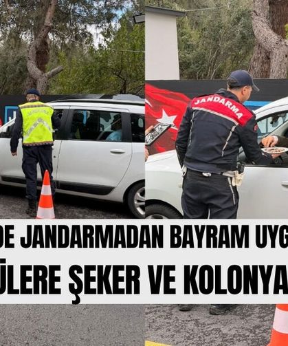 Fethiye’de Jandarmadan Bayram Uygulaması