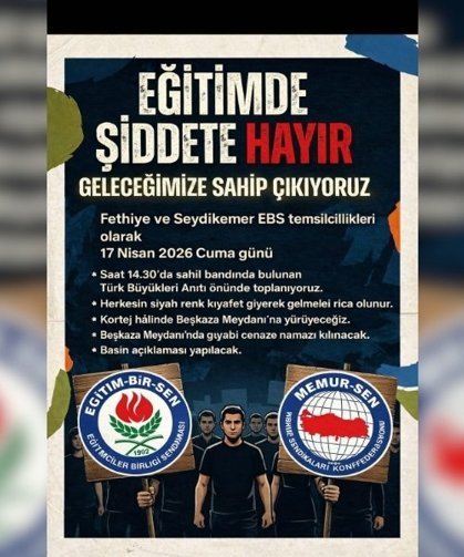 “Eğitimde Şiddete Hayır” Yürüyüşü Düzenleniyor